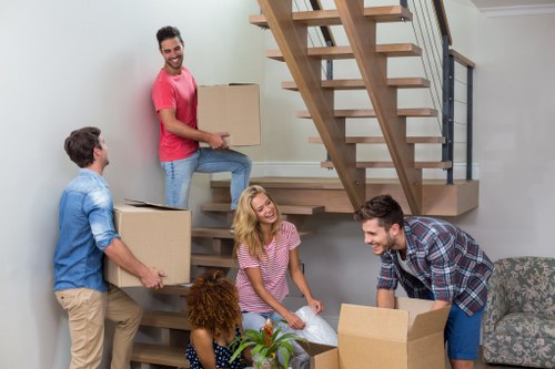 Office relocation and business moving scene in Croydon