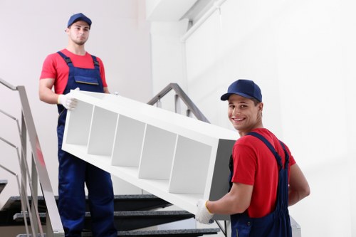 Loading furniture and boxes for a Croydon man and van removal job