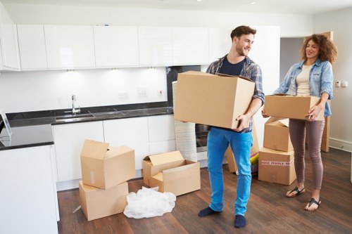 Retail and office furniture ready for commercial move in Croydon