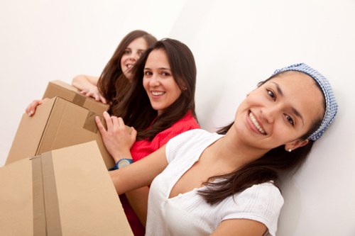 Secure loading of furniture into a moving truck in Croydon