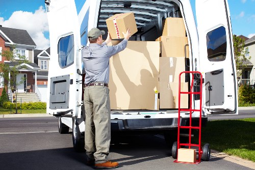 Local transfer station handling recyclable items from a Croydon van service