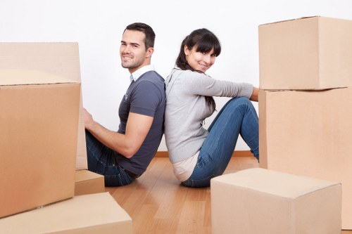 Moving team handling flat access in Croydon