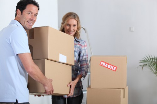 Local movers handling packing for a flat in Croydon