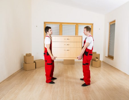 Professional furniture removal van prepared for a Croydon collection