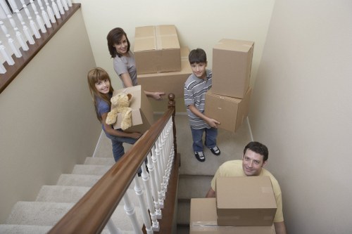 A small removal team supporting a business move in Croydon